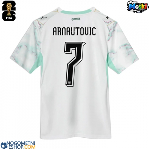 Moški Nogometni dresi Avstrija Marko Arnautovic #7 Gostujoči SP 2026 Kratek Rokav